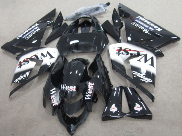 Carénages Moto Kawasaki ZX10R 2004-2005 - Noir West Ninja