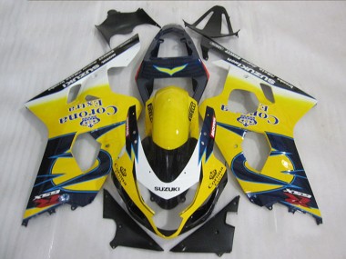Carénages Moto Suzuki GSXR 600 2004-2005 - Jaune Blanc Bleu Corona Extra Vendre