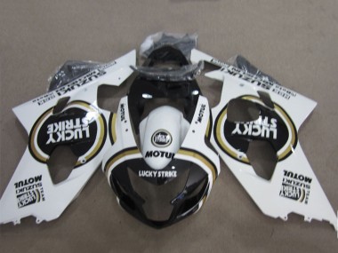 Carénages Moto Suzuki GSXR 600 2004-2005 - Blanc Noir Lucky Strike Motul Vendre