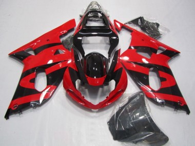 Carénages Moto Suzuki GSXR 750 2001-2003 - Rouge Noir Brillant Vendre
