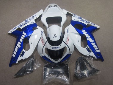 Carénages Moto Suzuki GSXR 750 2001-2003 - Blanc Bleu Motul Jordan Vendre
