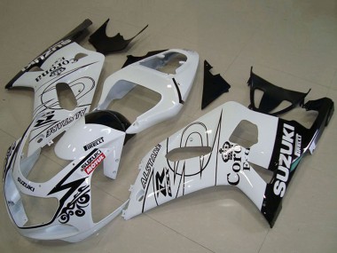 Carénages Moto Suzuki GSXR 750 2001-2003 - Blanc Noir Alstare Corona Extra Motul Vendre