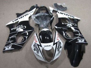 Carénages Moto Suzuki GSXR 1000 2003-2004 - Blanc Noir Brillant Corona Extra Motul Vendre
