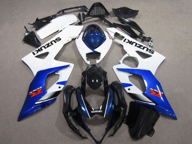 Kits Carénage Moto ABS Suzuki GSXR 1000 2005-2006 - Blanc Bleu Noir Brillant Vendre