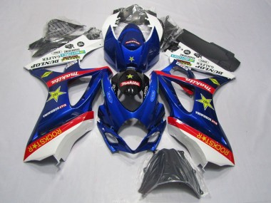 Kits Carénage Moto Suzuki GSXR 1000 2007-2008 - Blanc Bleu Rouge Noir Rockstar Vendre
