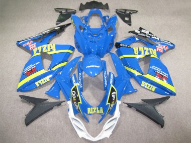Carénages Moto Suzuki GSXR 1000 2009-2016 - Bleu Jaune Rizla Q8 Oils Vendre