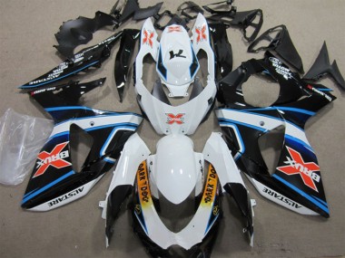 Carénages Moto Suzuki GSXR 1000 2009-2016 - Blanc Bleu Jaune Noir Brux Dark Dog Vendre