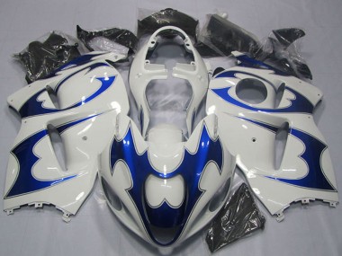Kits Carénage Moto Suzuki GSXR 1300 Hayabusa 1996-2007 - Blanc Bleu Vendre