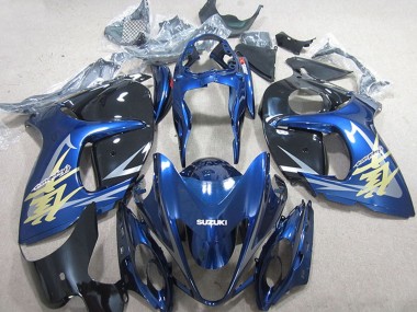 Carénages Moto Suzuki GSXR 1300 Hayabusa 2008-2020 - Bleu Blanc Or Décalque Vendre