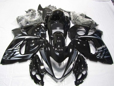 Carénages Moto Suzuki GSXR 1300 Hayabusa 2008-2020 - Noir Brillant Argent Vendre