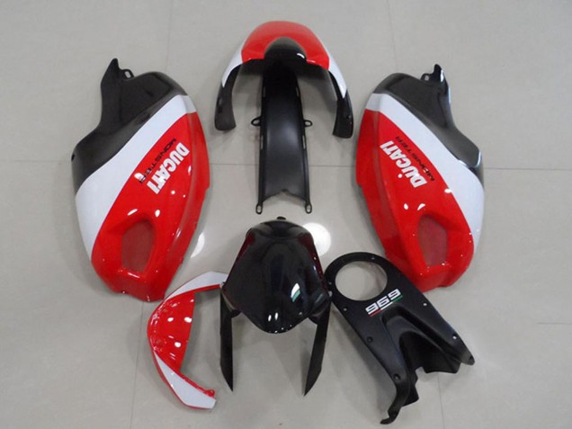 Carénages Moto Ducati Monster 696 2008-2012 - Blanc Rouge Noir Monstre