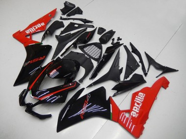 Carénages Moto Aprilia RSV4 1000 2009-2015 - Noir Brillant Rouge Vendre