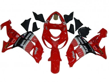 Carénages Moto Kawasaki ZX10R 2006-2007 - Rouge Argent Gris Noir Elf 56 Vendre