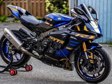 Carénages Moto Yamaha YZF R1 2015-2019 - Bleu Or Noir Vendre