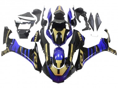 Carénages Moto Yamaha YZF R1 2015-2019 - Bleu Or Noir Vendre