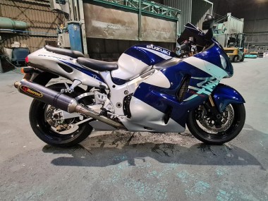 Carénages Moto Suzuki GSXR 1300 Hayabusa 1996-2007 - Bleu Blanc Vendre