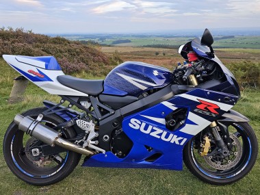 Carénages Moto Suzuki GSXR 600 2004-2005 - Bleu Blanc Rouge Vendre