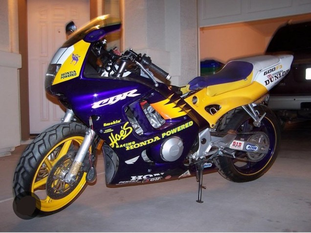 Carénages Moto Honda CBR600 F3 1995-1996 - Jaune Argent Bleu