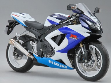 Carénages Moto Suzuki GSXR 600/750 2008-2010 - Blanc Bleu Rouge Vendre